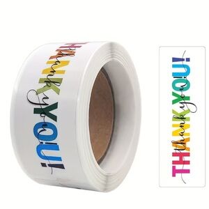Colorful Thank You Sticker Roll